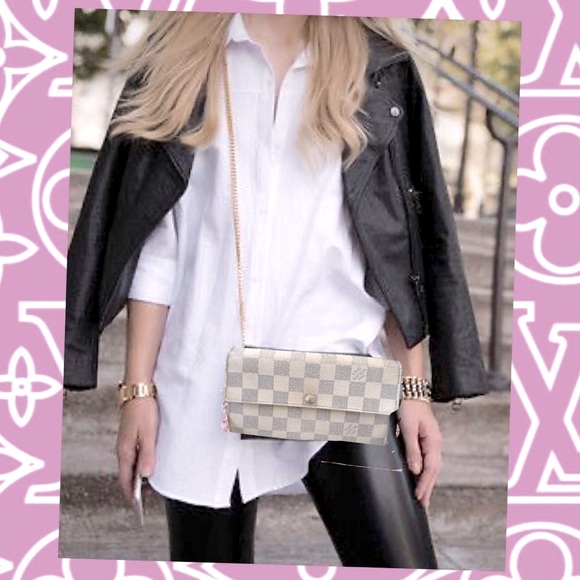 Louis Vuitton Handbags - Louis Vuitton Damier Azur Porte Feuille Sarah Long Bifold Wallet / converted